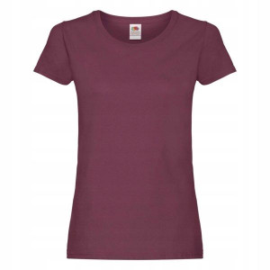 Damska Koszulka T-shirt Fruit Burgundy R Xxl