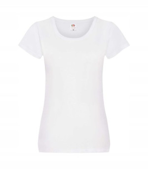 Damska Koszulka T-shirt Fruit Of The Loom Biała