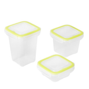 Komplet 3 pojemników na żywność 250/ 500/ 750 ml