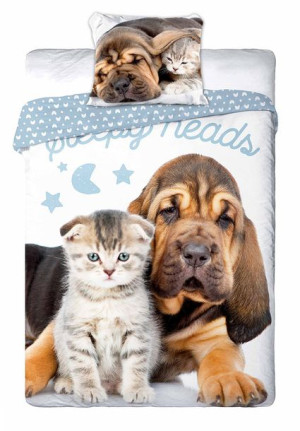 Pościel dziecięca bawełniana 140x200 2-częściowa Best Friends 8