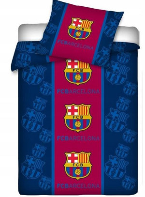 Pościel dziecięca bawełniana 140x200 2-częściowa FC Barcelona 2