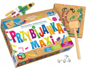 Zestaw kreatywny PRZYBIJANKA MAXI 184el od 7 lat