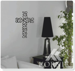 Grafika ozdobna na ścianę - Krzyż