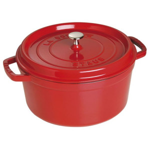 Staub Garnek żeliwny okrągły 6.7 ltr, czerwony