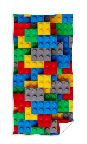  Ręcznik 70x140 kąpielowy klocki lego na basen