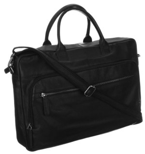 Ekskluzywna torba na laptopa unisex ze skóry naturalnej — Badura