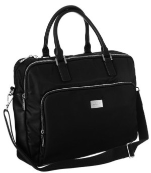 Rozbudowana, dwukomorowa torba damska na laptopa 12" — David Jones