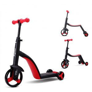 Hulajnoga Scooter rowerek jeździk 3w1 czerwony - Nadle