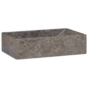 Lumarko Umywalka, 45 x 30 x 12 cm, marmurowa, szara