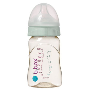 Butelka ze smoczkiem do karmienia niemowląt wykonana z PPSU, 180 ml, Sage,