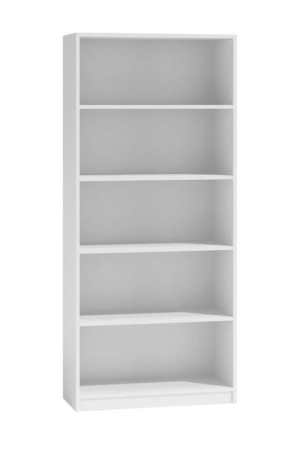Regał 80cm Półka Szafka Książki Segregatory Biały