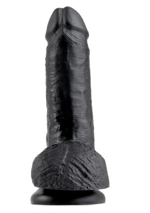 Dildo-cock 7 Inch W/ Balls Black
