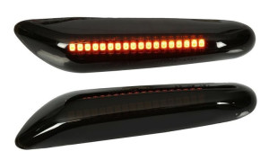 Lampki kierunkowskazów bocznych LED zasilane z W5W dynamiczne do BMW E36 E4