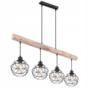 Globo Żyrandol 15416-4 THEODOR Loft drewno