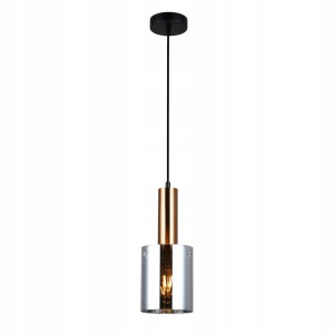 Italux Żyrandol Sardo PND-5581-1-BRO+SG Dymny