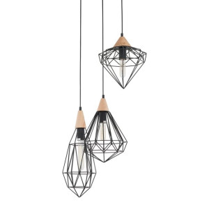 Italux Żyrandol Maelle MDM-2591/3 BK Industrial