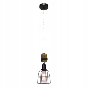 Italux Żyrandol PND-4290-1-L Ponte Loft Drewno