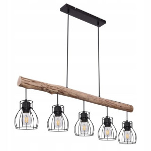 Globo Żyrandol 15326-5N Mina Loft drewno