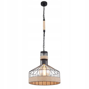 GLOBO Żyrandol konopie 15675H1 HALIA Naturalny