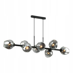 Nowoczesny Żyrandol Borgo PND-30843-8 BK+SG ITALUX