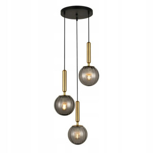 Italux Żyrandol Ravena PND-2324-3A BRO+SG dymny