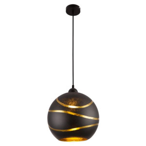 Globo Czarno-złoty Żyrandol Lampa 54005H1 LOMMY