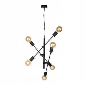 Nowoczesny żyrandol Ferreia PND-5986-6-BL ITALUX