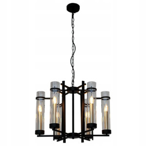 Italux Żyrandol Aspen PND-31186-6A-BL Szkło