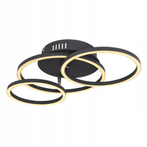 Globo Nowoczesny Plafon LED 67233-30S Kendy czarny
