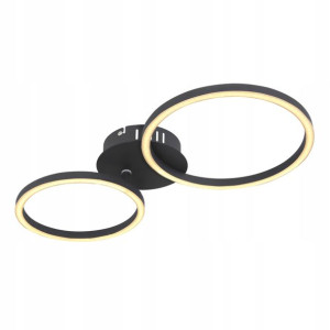 Globo Nowoczesny Plafon LED 67233-24S Kendy Czarny