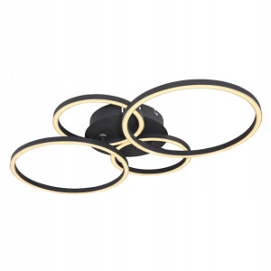 Globo Nowoczesny Plafon LED 67233-40S Kendy czarny