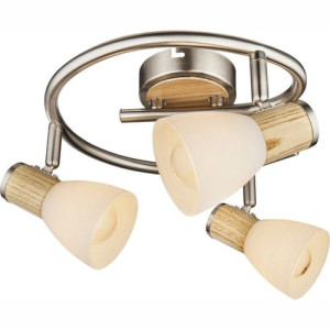 Globo Plafon Gylfi drewno E14 54352-3
