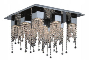 ITALUX Plafon Larix MX93708-9B KRYSZTAŁKI CHROM