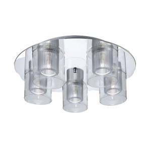 ITALUX Plafon ESTIVA C0324-05S-B5AC chrom szkło PR