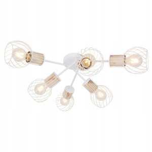 Nowoczesny Biały Plafon 54012-6D LUISE GLOBO