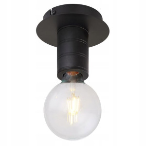 Nowoczesny Czarny Plafon HERMINE 54030-1D GLOBO