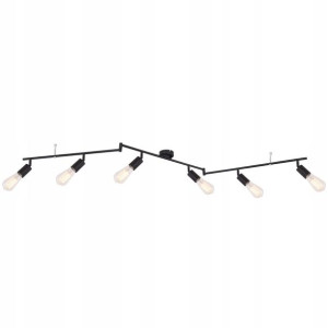 Nowoczesny Czarny Plafon 54008-6 MARTHA GLOBO