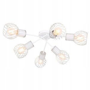 Nowoczesny Plafon MAIDA biały 54014-6D GLOBO