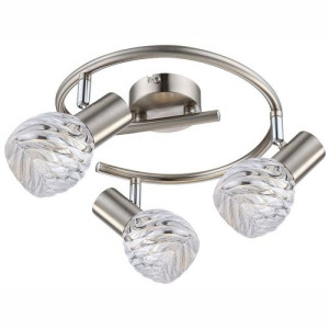 Plafon Boronia owal szkło chrom E14 GLOBO 54344-3O