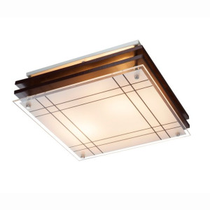 Plafon Kadavu chrom-drewno GLOBO 48089-2
