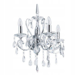 Kinkiet Barocco Chrome MB72709-3A ITALUX Kryształy