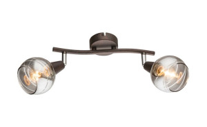 Kinkiet Isla szkło chrom brąz LED GLOBO 54347-2