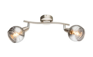 Kinkiet Roman szkło chrom LED GLOBO 54348-2