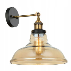 Kinkiet retro Hubert MBM-2381/1 GD+AMB LOFT ITALUX