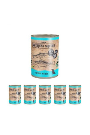 Pakiet  Wiejska Zagroda Rybna Uczta 5 x 400 g + 1 gratis!
