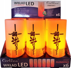 Wkłady Led Z Efektem Płomienia Zniczy Znicz Wkład