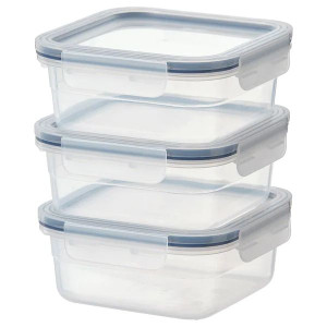 Pojemnik Na Żywność Z Pokrywką 3szt 750ml Ikea365+