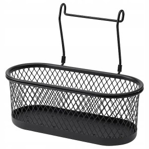 Pojemnik Na Reling Hultarp Czarny 31x16 Cm