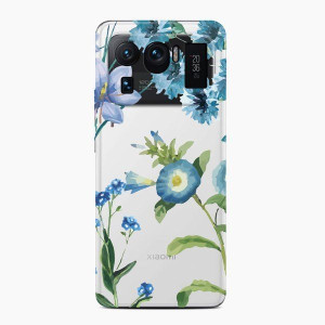 Casegadget Etui Nadruk Niebieskie Kwiaty Xiaomi Mi 11 Ultra