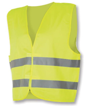 Kamizelka odblaskowa, fluorescencyjny poliester XXL